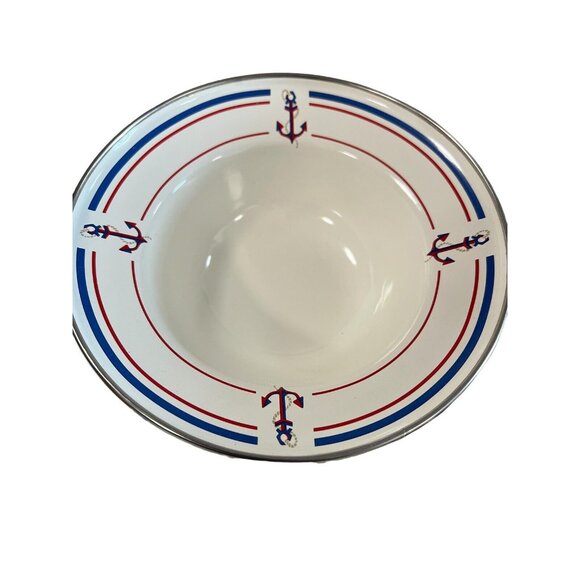 Target American Picnic Enamel metal Dinner Plates/Bowls Set of 8 - Picture 3 of 7